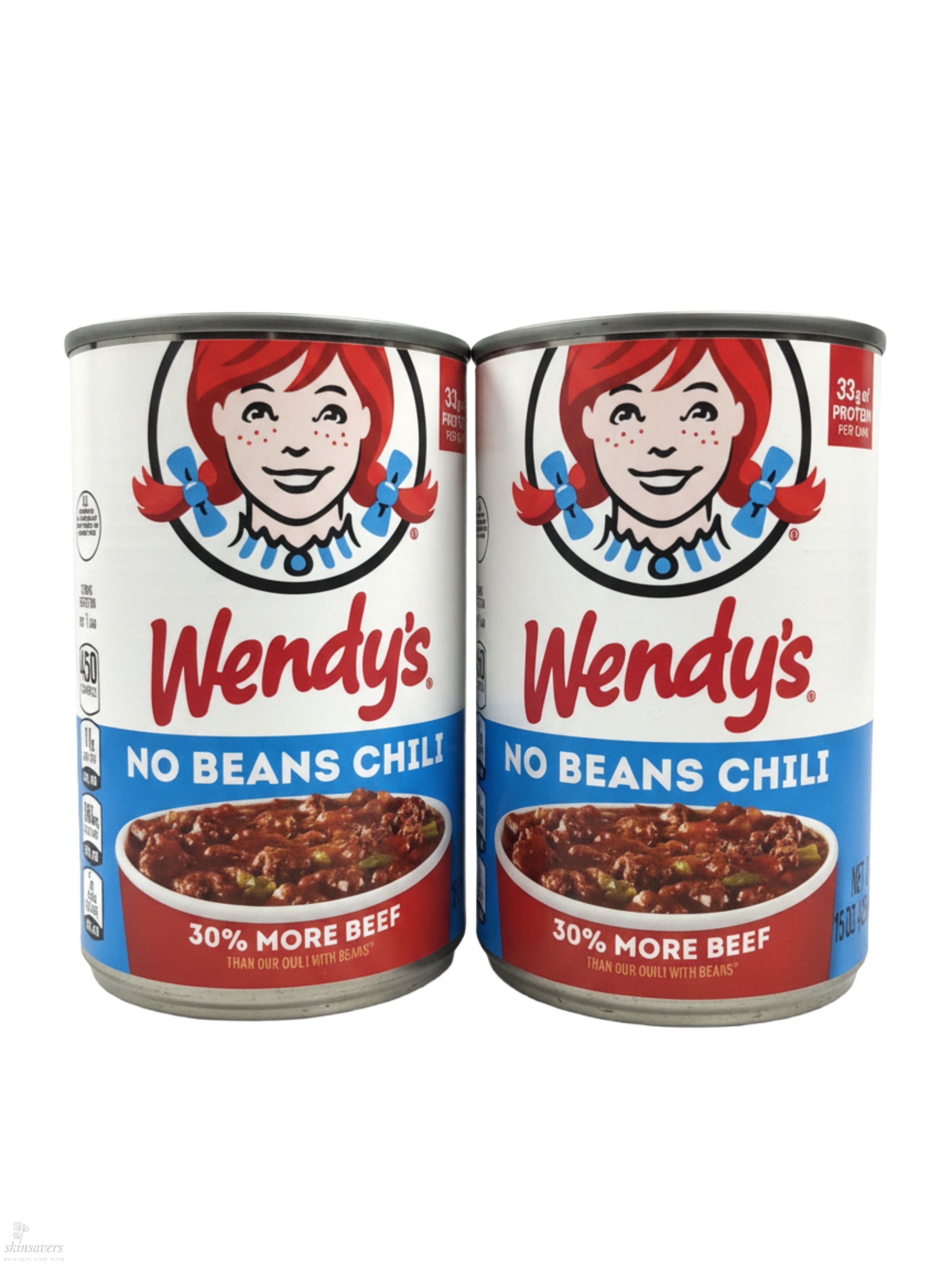 웬디스 노 빈즈 칠리 통조림 425 g x 2개