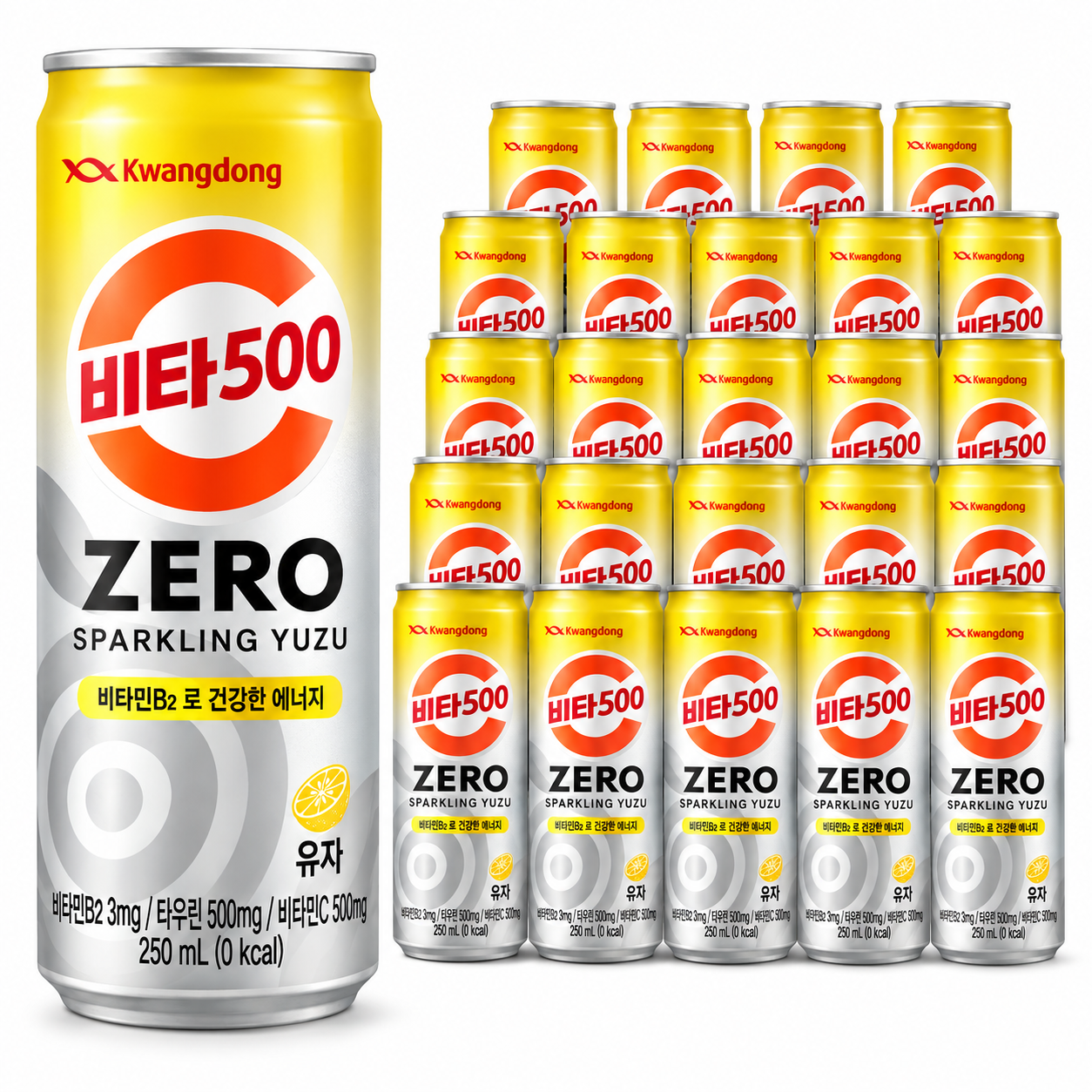 광동 비타500 제로 스파클링 유자 250ml 24캔