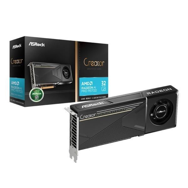 ASRock 라데온 AI PRO R9700 Creator D6 32GB 4164149
