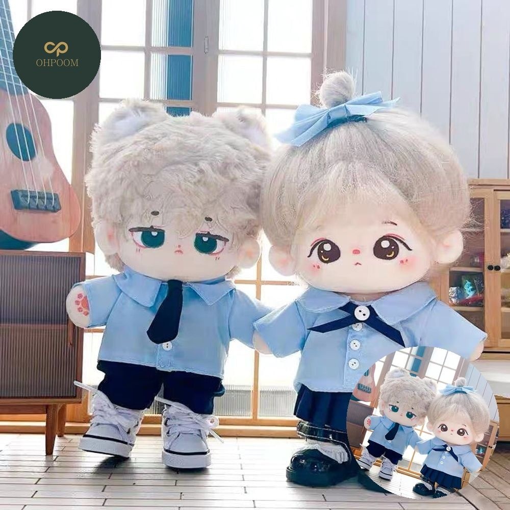 [픽커머스] 20CM 인형옷 교복세트 정장스타일인형 아이돌인형 인형옷애착 인형교복 인형셔츠