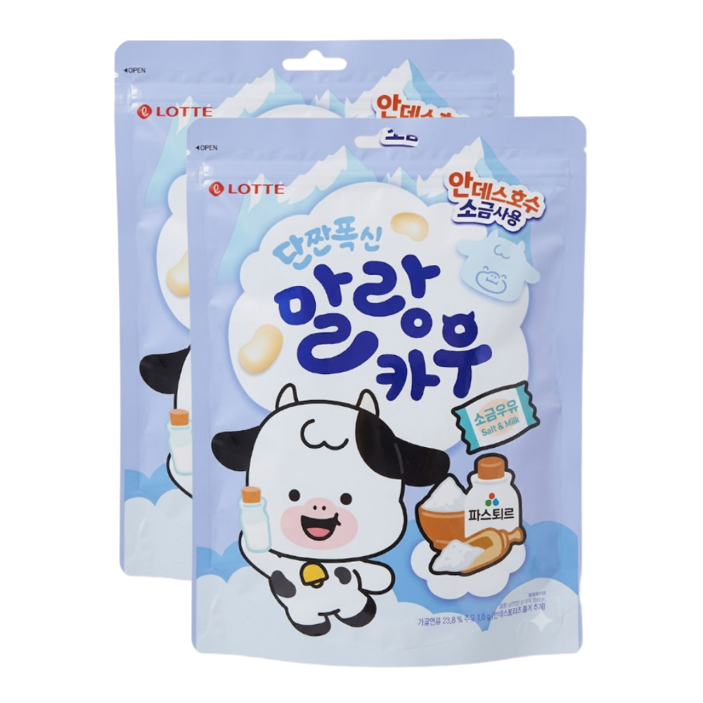 롯데리아 롯데  말랑카우 우유 632g  x 2개