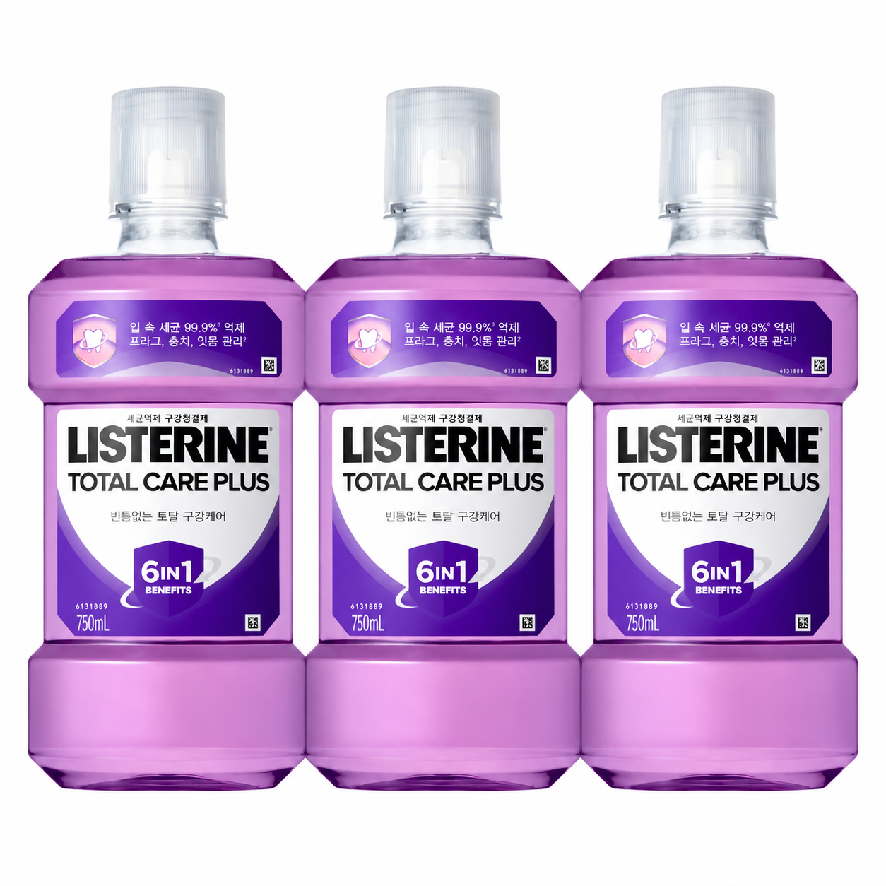 리스테린 토탈케어 플러스 구강청결제  1L X 3개