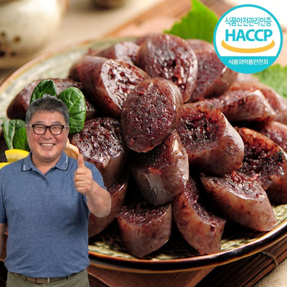 해드림 국내산 돈육 찰순대 1kg 국산 돼지 피순대 분식 술안주