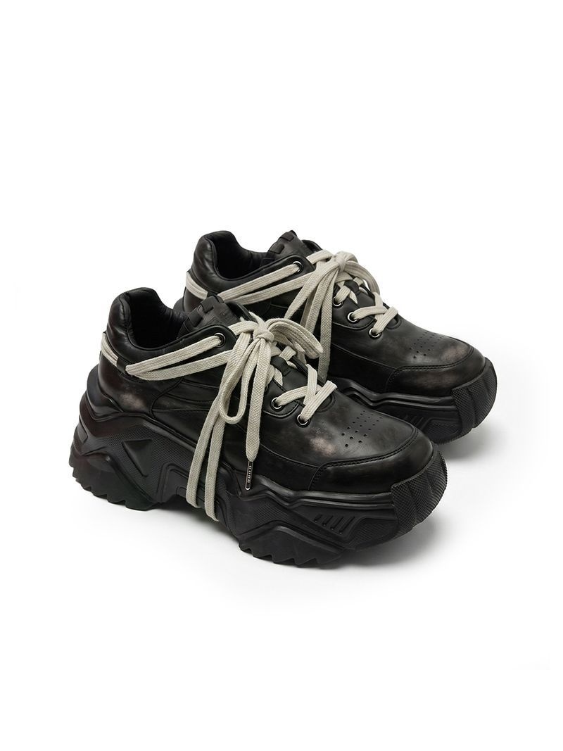 10월 23일 YEEL LACE PLATFORM SNEAKERS BLACK