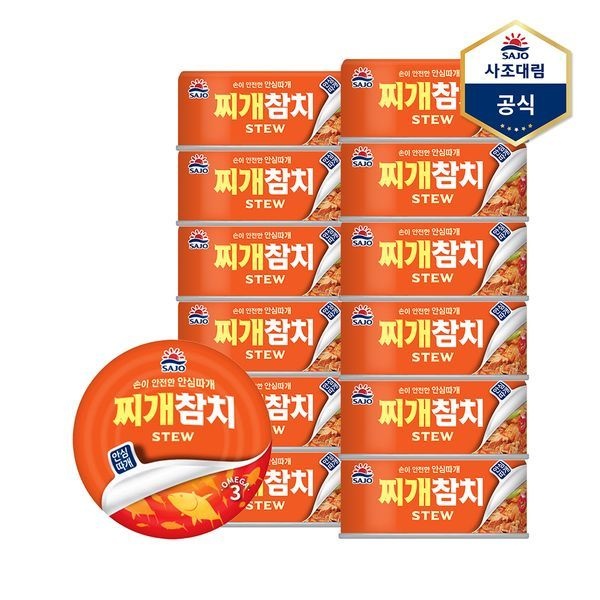 사조 찌개참치(안심따개) 85g X 12캔 /참치캔/통조림