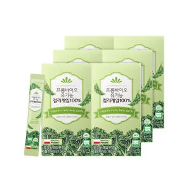 | 프롬바이오 | [90포]유기농 동결건조 곱슬 컬리 케일 분말 100% 15포(2g)x6박스 폴란드산 운동 체력강화 선물세트 품