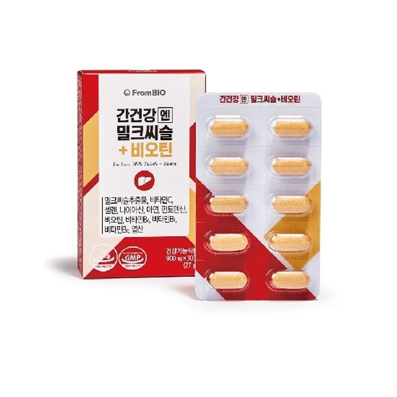 프롬바이오 간건강엔밀크씨슬비오틴 30정 6박스[35863065]