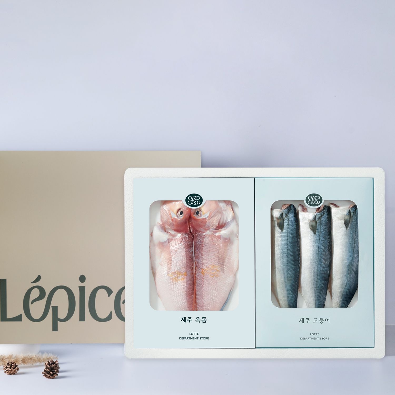 [롯데백화점] 모슬포 명품 제주 옥돔 고등어 세트 (총2.2kg)