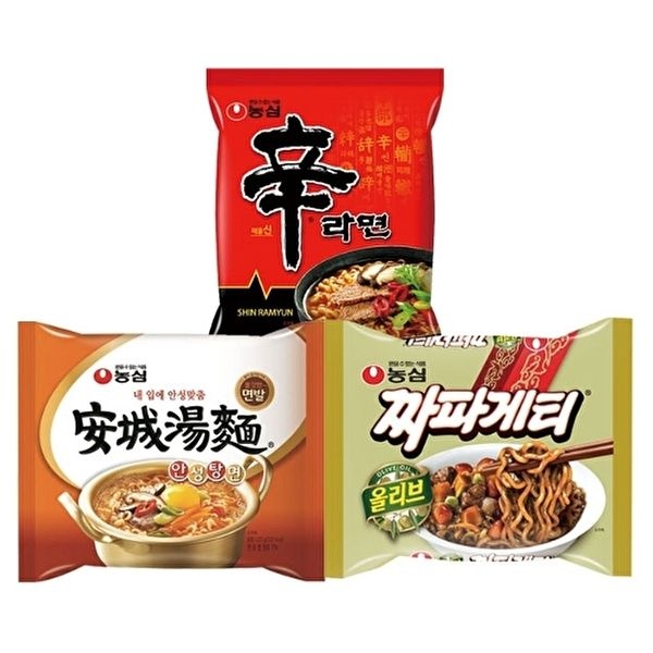 [농심]신라면 5입 + 안성탕면 5입 + 짜파게티 5봉