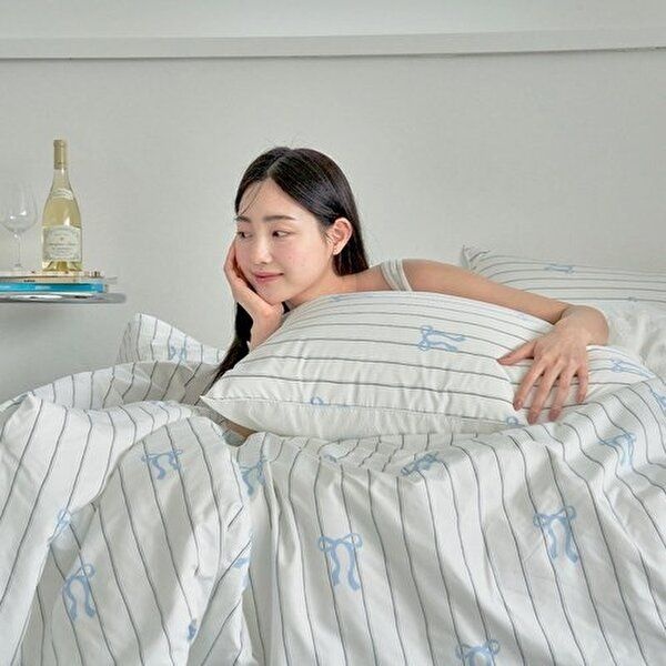 아망떼 [아망떼]썸머쉴드 알러지케어 스노우 시어서커 리플 여름 차렵이불 패드세트K 8color