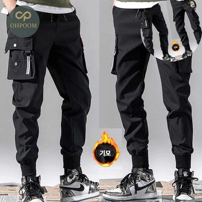 [ピッカーマース]男黒カーゴ ジョガー パンツ・ズボン 男性ジョガーパンツ・ズボン ブラックジョガーパンツ・ズボンコーディネート男パンツ・ズボンショッピングモールジョガー 快適な男パンツ・ズボン 男性車