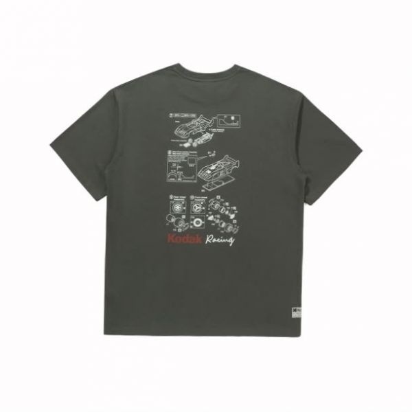 [매장정품] 코닥어패럴 레이싱 엔지니어링 반팔 티셔츠 CHARCOAL S8017IA PTE3BV6 4089502