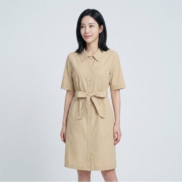 [꼼빠니아(여성)] [꼼빠니아]크리스 카라 미디 원피스-CU24OF2202438C