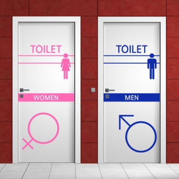 (현대Hmall) 아트박스/꾸밈 ih506-화장실남녀표시_포인트스티커