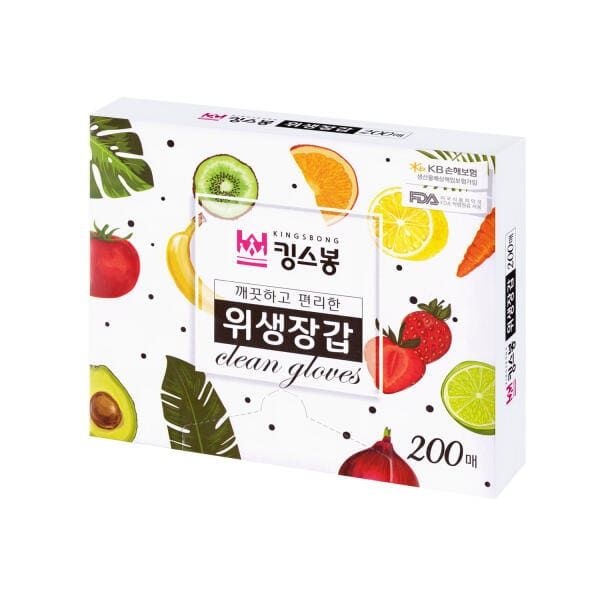 (현대Hmall) 아트박스/킹스봉 킹스봉 일회용 위생장갑 비닐장갑 (200매)