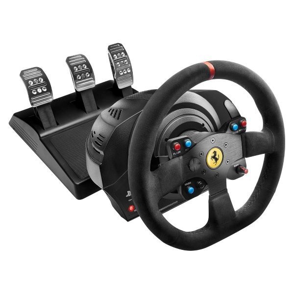 [해외] 【국내 정규품】트러스트마스터 스러스트 마스터 T300 Ferrari Integral Racing Wheel Alcantara Edition 스티어링 컨트롤러 페