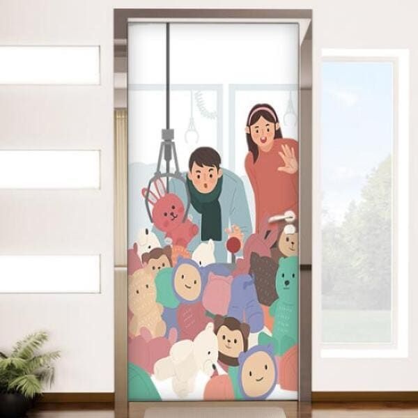 (현대Hmall) 아트박스/꾸밈 ad208-인형뽑기_현관문시트지