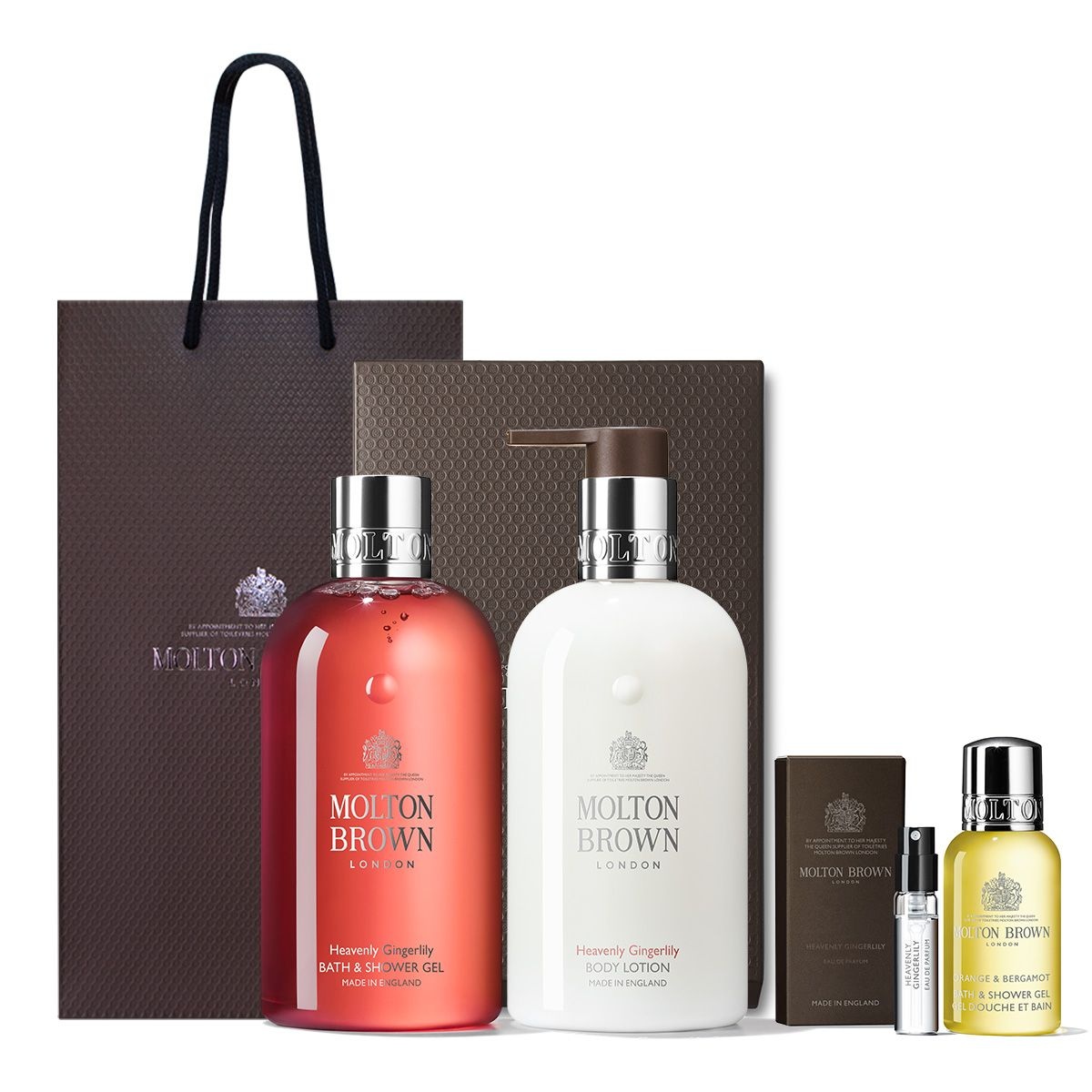 [쇼핑백 포함] 바디 케어 듀오 세트 (샤워 젤 300ml + 바디 로션 300ml, 향 선택)