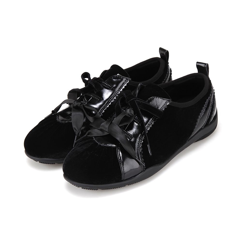 [26FW 신상]바바라 벨벳 발레코어 여성 스니커즈 3.5cm_BQJ623BK