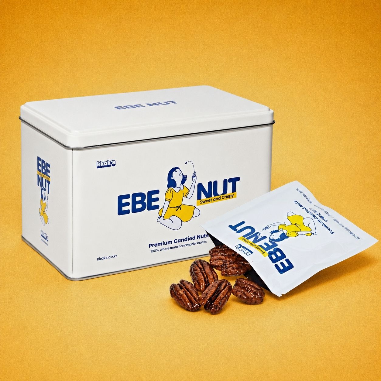 [품격선물] 프리미엄 피칸 정과 틴케이스 30g x 12팩 (360g)