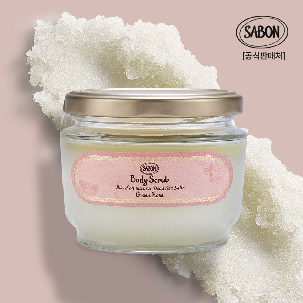 바디스크럽 그린로즈 320g +우드스쿱증정