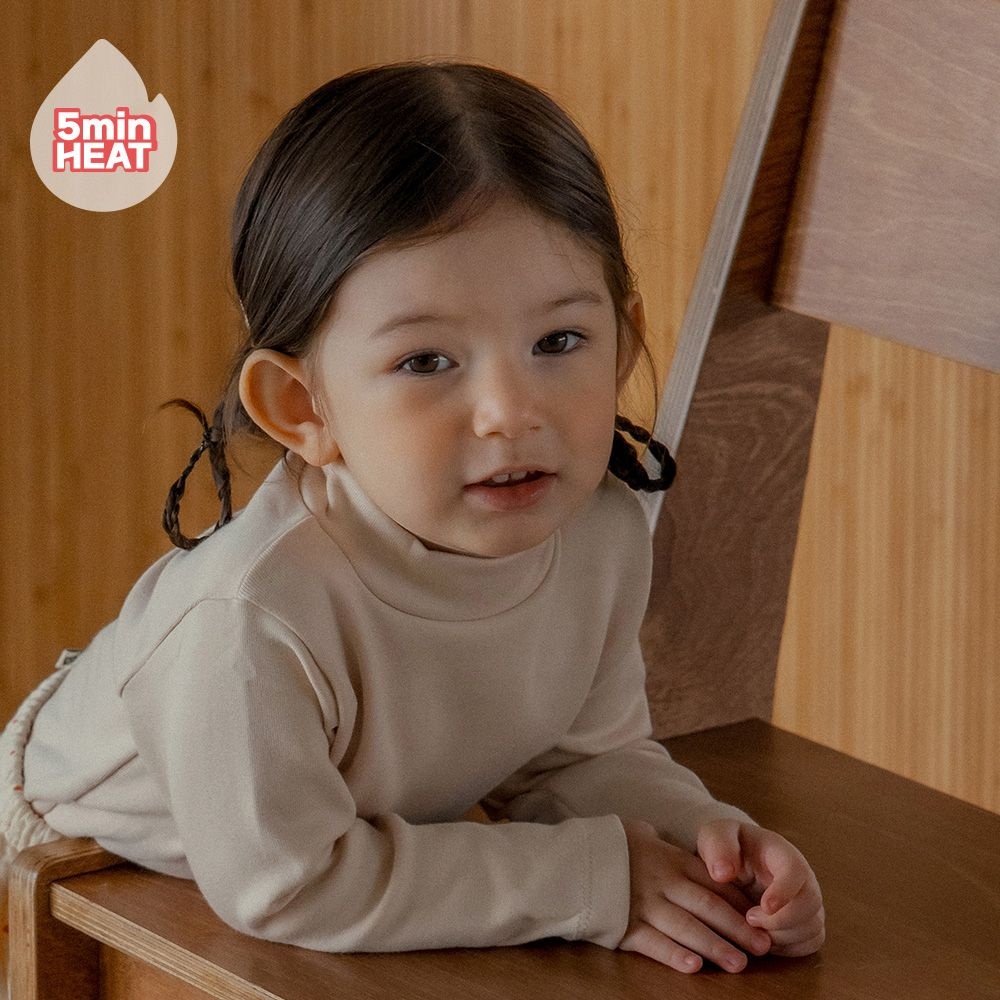 [SIZE~6Y] 퓨어 베이직 모달 기모 모크넥 티셔츠