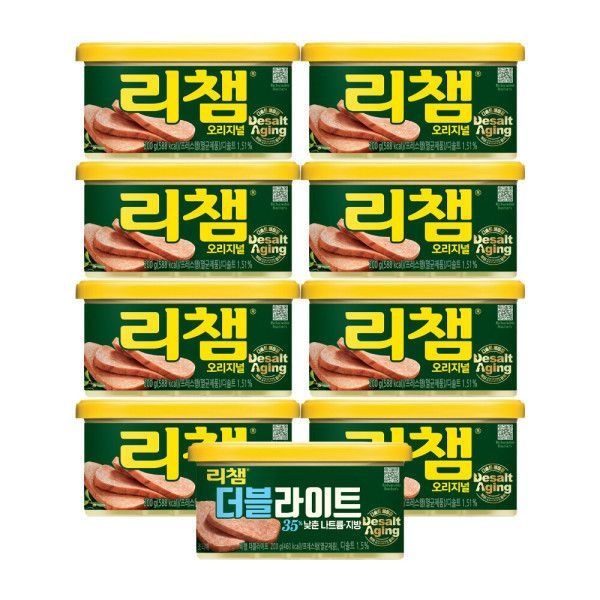리챔 오리지널 200g 8캔 + 리챔 더블라이트 200g 1캔 749426