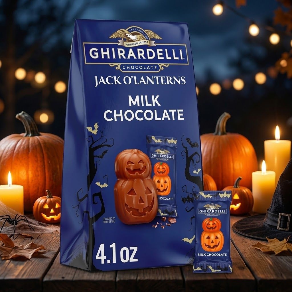 GHIRARDELLI 기라델리 잭오랜턴 모양 밀크초콜릿 117.6g 할로윈 간식