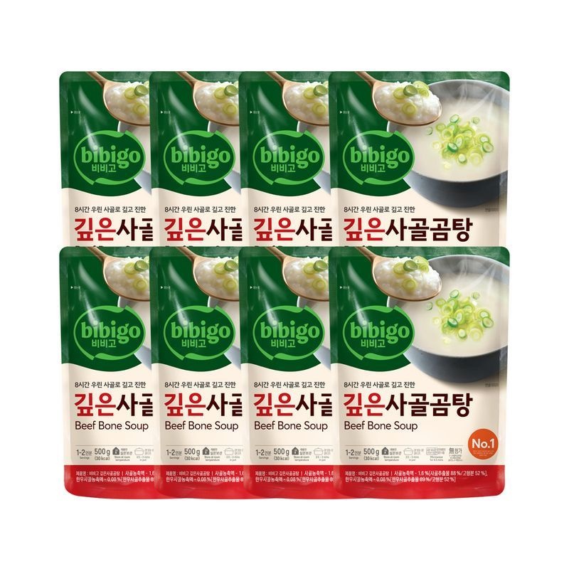 CJ제일제당 [CJ] 비비고 깊은사골곰탕500g x8개