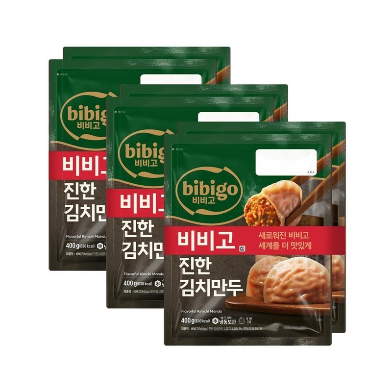 CJ제일제당 (e)CJ 비비고 진한김치만두 400g x6개[36224428]