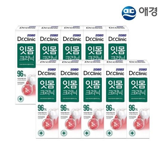 2080 닥터크리닉 2.0 치약 140g 5개입 X 2개 (치석/잇몸 택1)