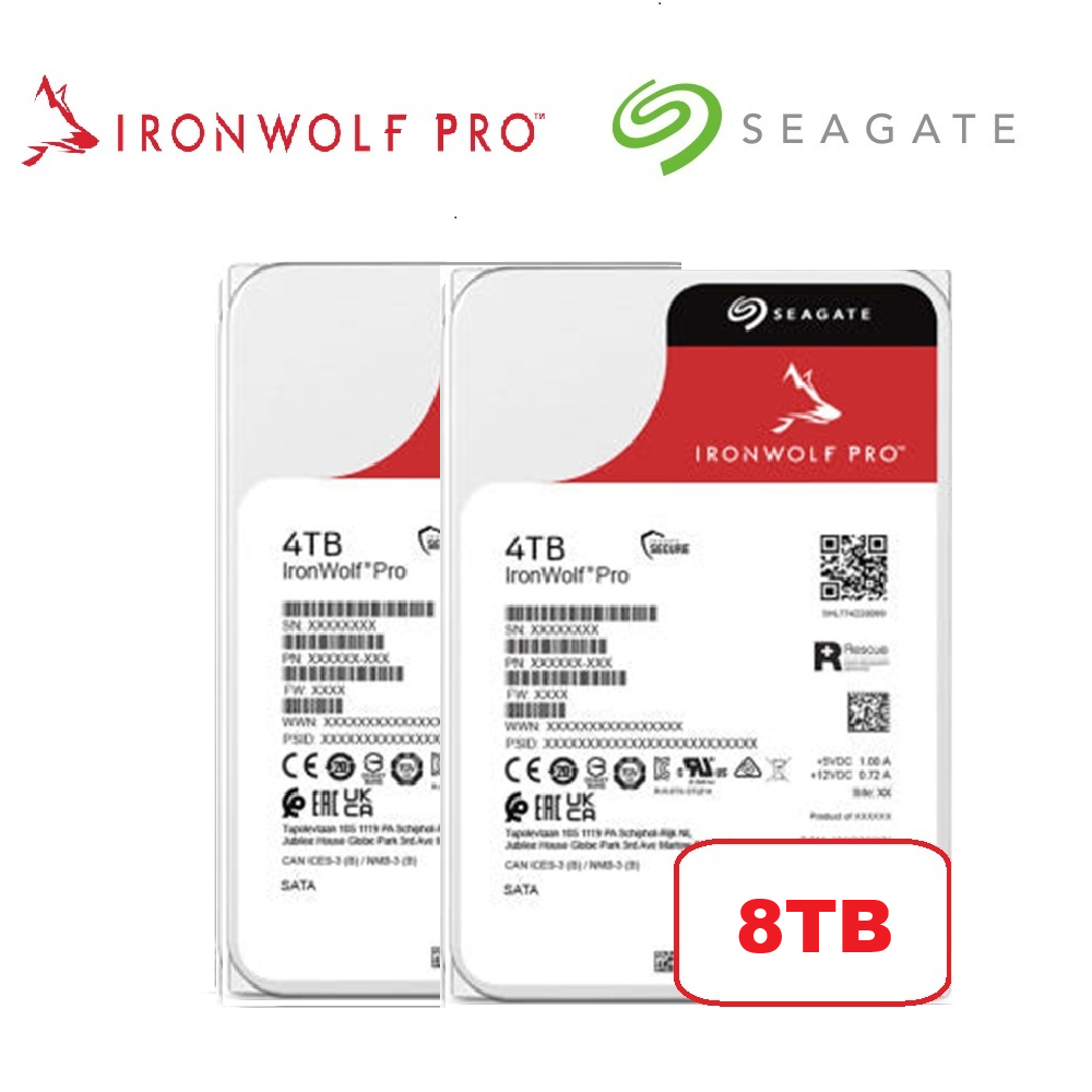 씨게이트 Ironwolf Pro NASHDD 하드디스크 [2 Pack] 256MB, 8TB