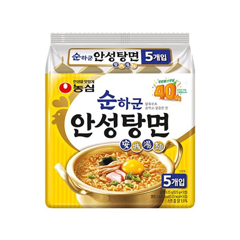 농심 순하군 안성탕면 40봉