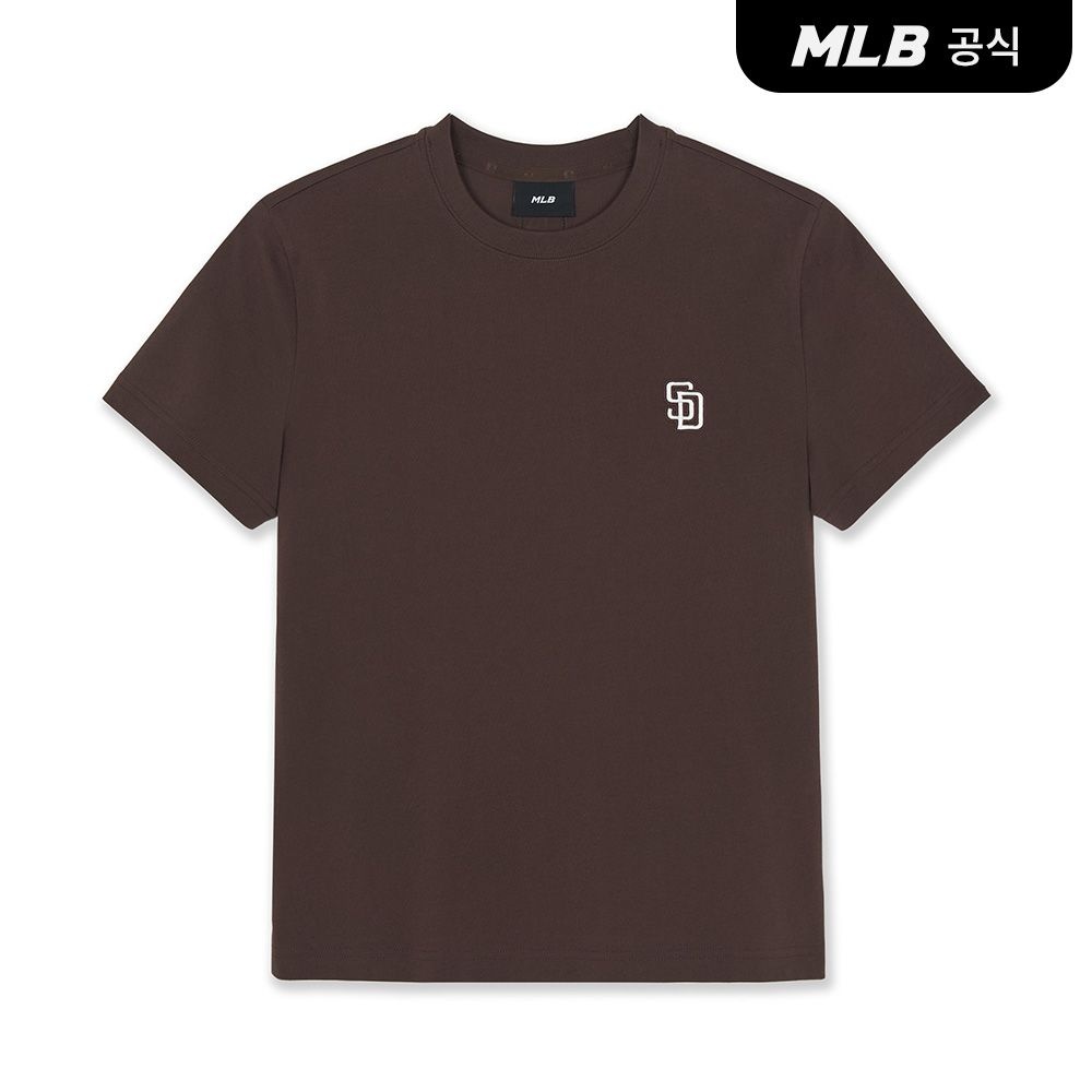 [공식] 26FW 공용 베이직 스몰로고 레귤러핏 반팔 티셔츠 SD (D.Brown) 3ATSB0364-13BRD