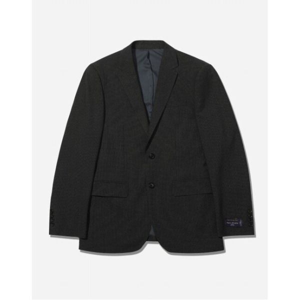 [티아이포맨] [T.I FORMEN] PAULO 울혼방 마이크로체크 SET-UP 자켓_M226MTJ711M