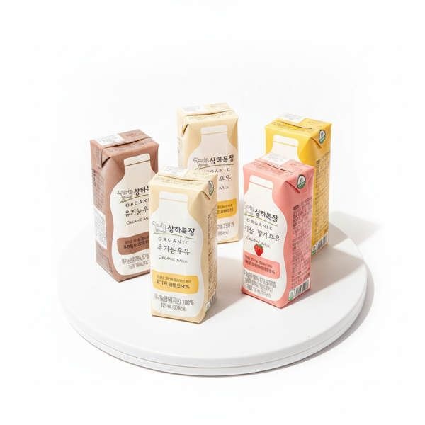 상하목장 유기농 멸균우유125ml 24팩 4종 중 택1 (백색 선물세트/딸기/바나나/코코아)