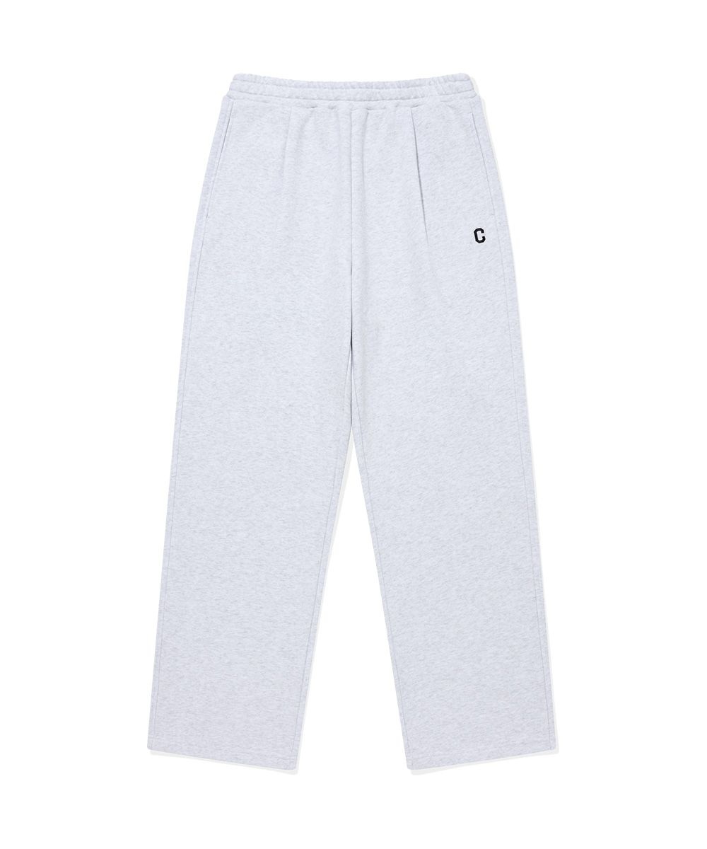 C 로고 스웻 와이드 팬츠 Heather Gray