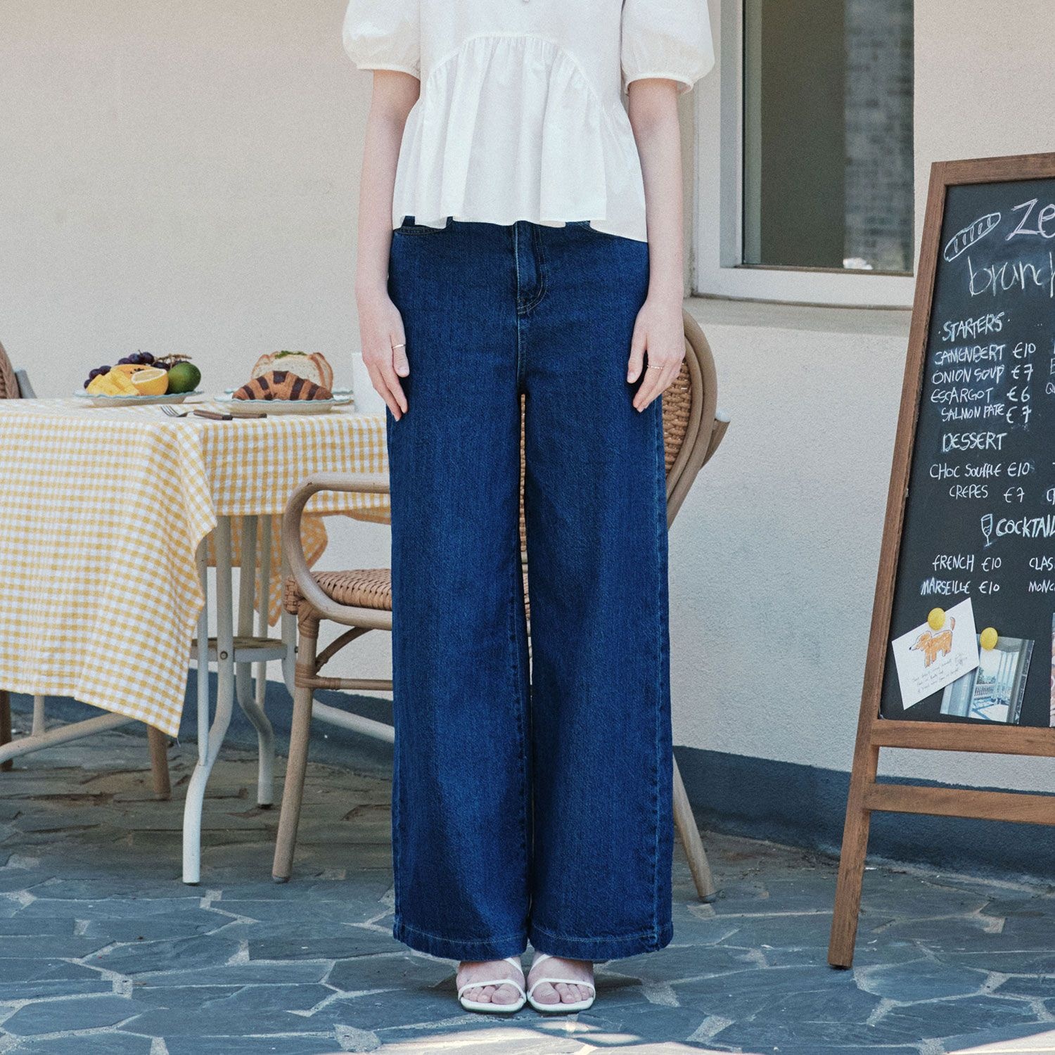 [라이브특가][제로스트릿][3컬러] 위시 와이드 데님 팬츠 WISH WIDE DENIM PANTS