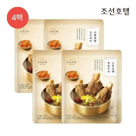 [TV상품] 조선호텔 왕갈비탕 1200g X 4팩
