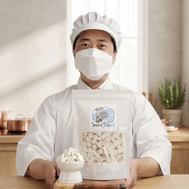 [펫502] 연안부두 대용량 북어트릿 치킨트릿 동결건조간식 국내산 큐브간식 100g