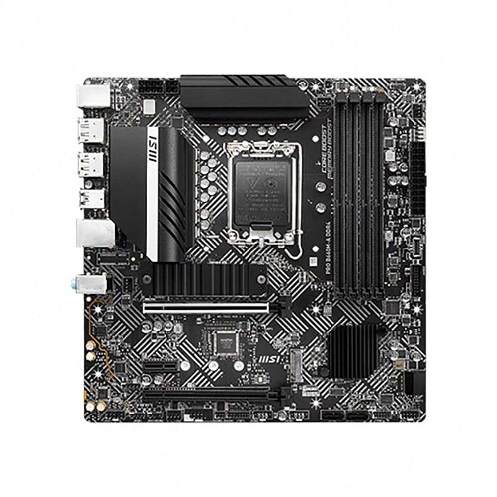 MSI MSI PRO B660M-A DDR4 M-ATX 1700 소켓 12세대 13세대 14세대 메인보드 백패널 포함