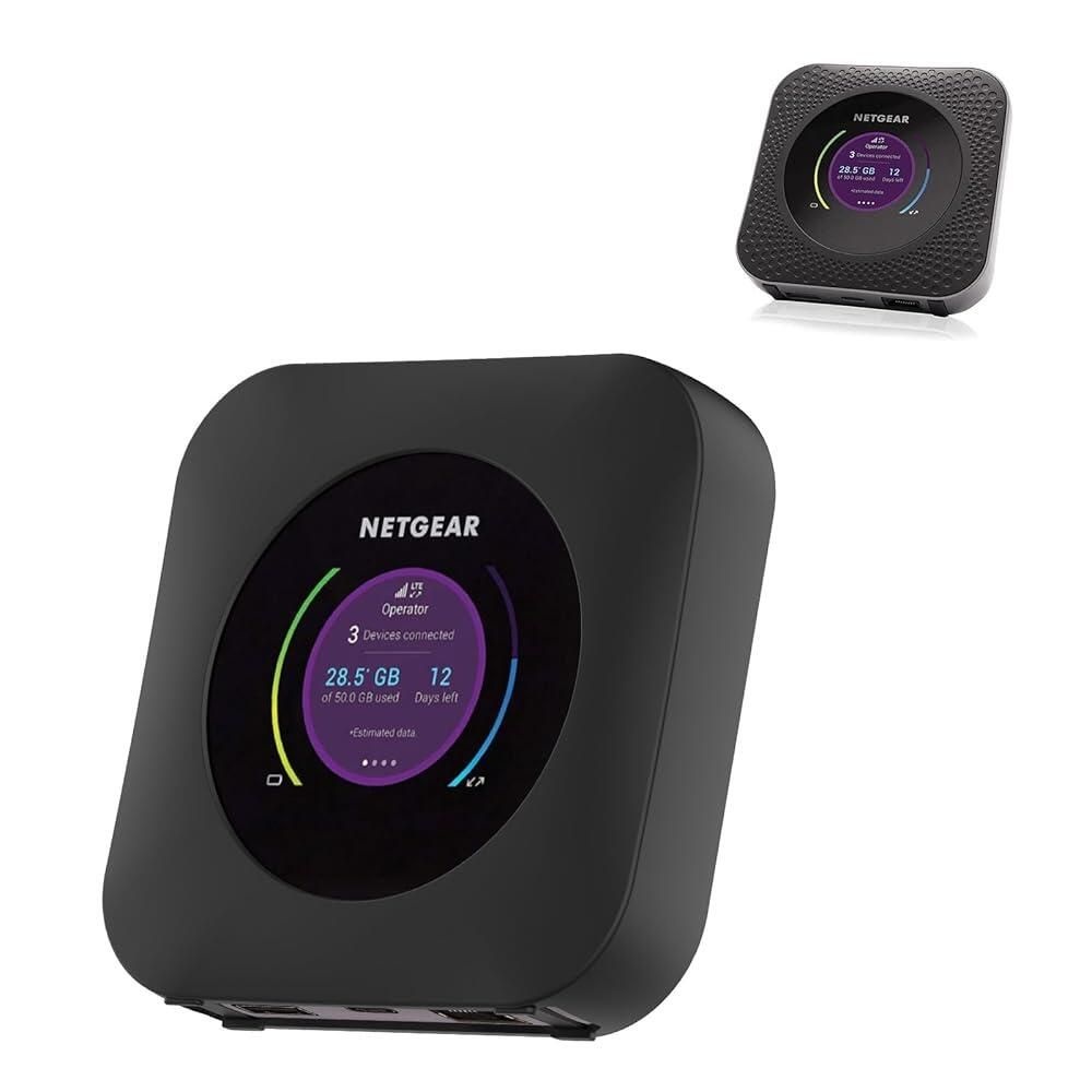 [해외] NETGEAR Nighthawk M1용 케이스 NOUKAJU 실리콘 소재 보호 커버 낙하 방지 긁힘 충격 방진 M1 MR1100용 블랙 [호환]