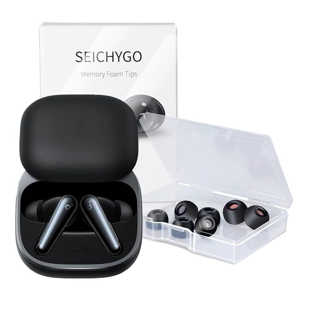 SEICHYGO [해외] SEICHYGO Anker Soundcore Liberty 5 / 4 Pro 이어버즈[호환]/스포츠 X20용 더스트 메시 메모리 폼 이어 팁Liberty NC용이 아님 미