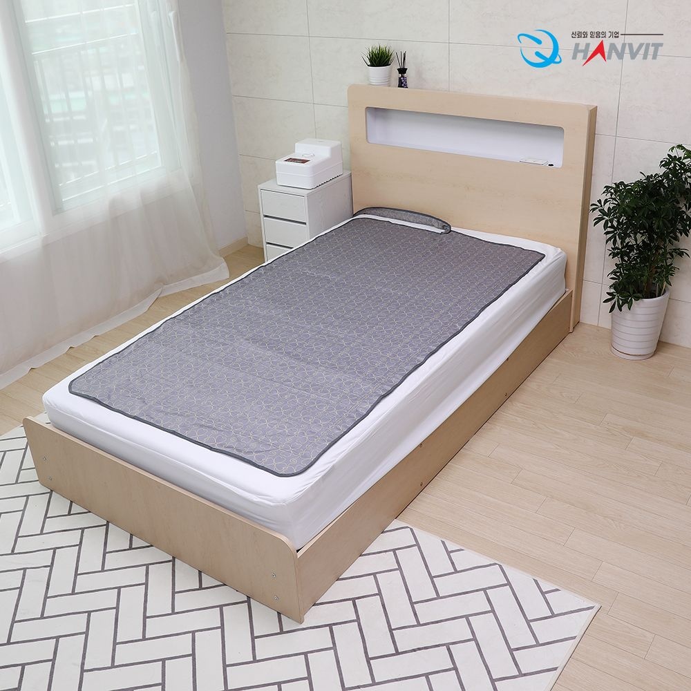 [오늘출발] 숨쉬는 온수매트 싱글 그레이 480W 100x180cm HV-1810