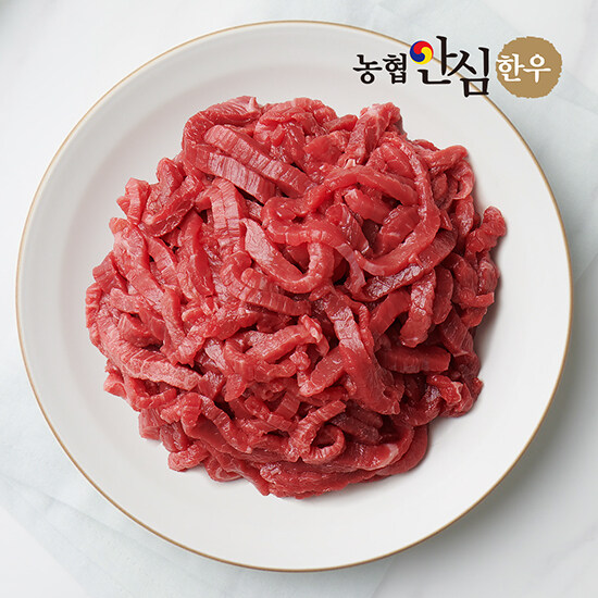[농협안심한우] 1등급 국내산 한우 소고기 잡채용 (400g/냉장)