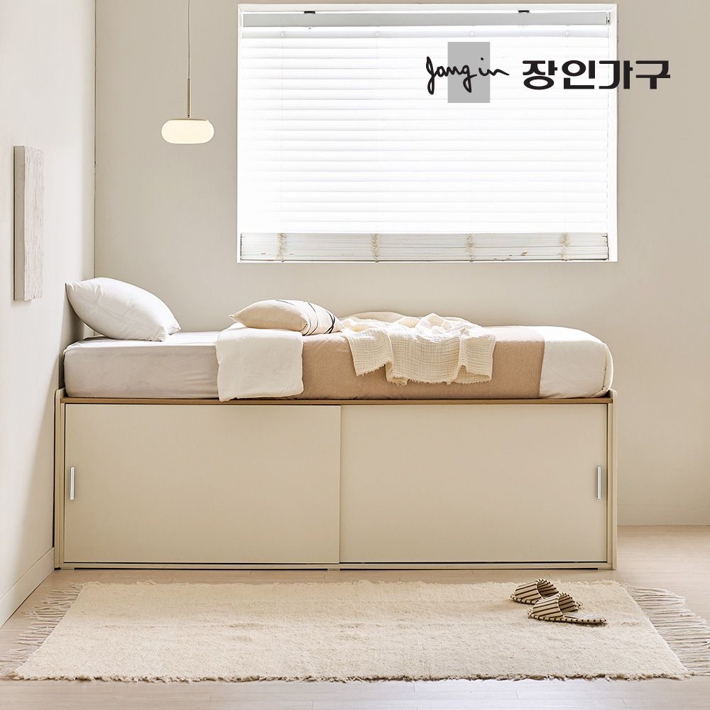 도피오 슬라이딩 빅수납 높은 침대 프레임 SS (높이620)
