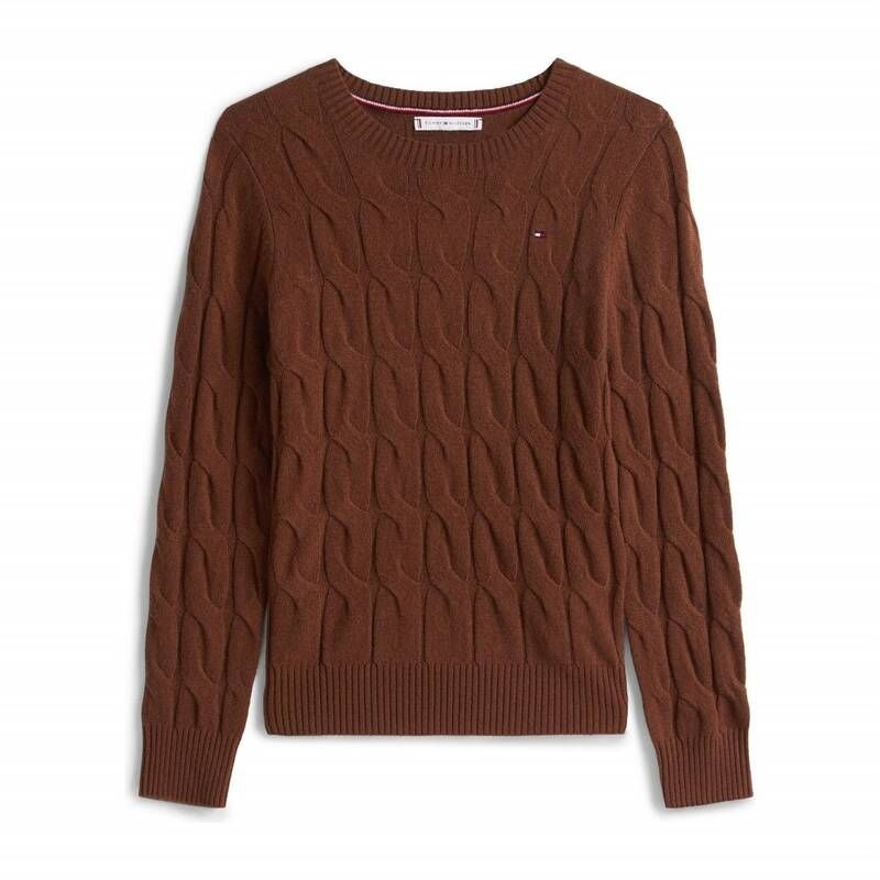 <매장정품> TOMMY HILFIGER 타미힐피거 소프트 케이블 크루넥 스웨터 (T22G7KTO080WT1_GV0) T22G7KTO080WT1_GV0_EBS 2110753