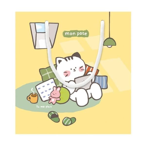 (현대Hmall) 아트박스/문구앤토이스 [프롬앤투] 몽 포트 캐릭터 쇼핑백 FP18A-2(10개 1세트)