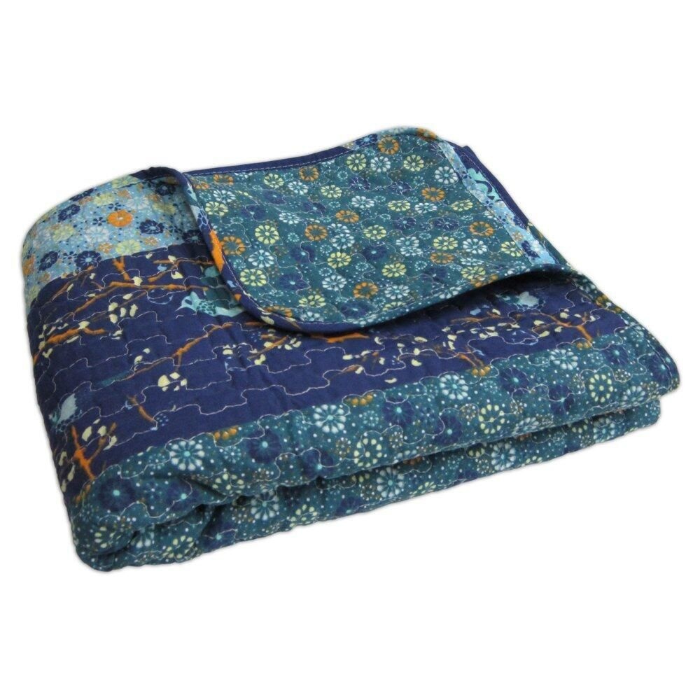 Lush Decor [해외] Lush Decor Royal Empire 양면 면 담요 너비 127 x 길이 152.4cm50 60인치 공작 - 침대용 소파 소파용 보헤미안 [호환]