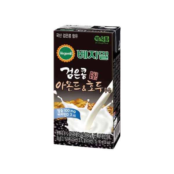 베지밀 검은콩과 아몬드호두 두유 190mlx96팩